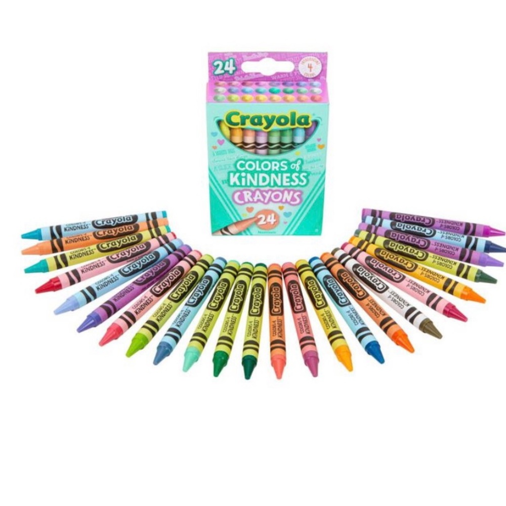Colors of Kindness Crayons, 24 Count NEW